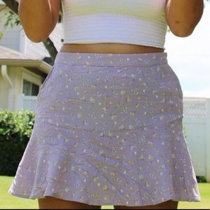 purple floral hollister skort!!